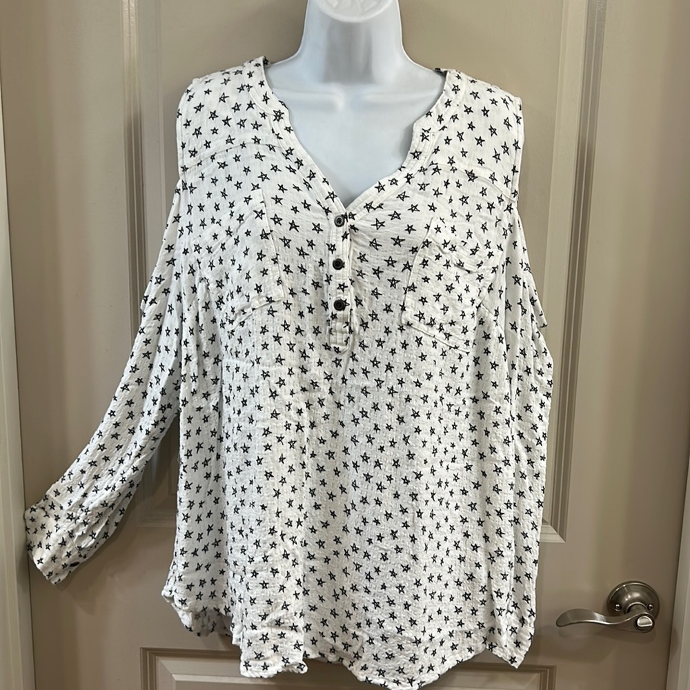 Torrid Cut Out Long Sleeve Shirt